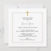 フォトファーストコミュニオン招待状 招待状 (裏面)