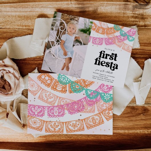 フォトファーストフィエスタ誕生日招待状 招待状
