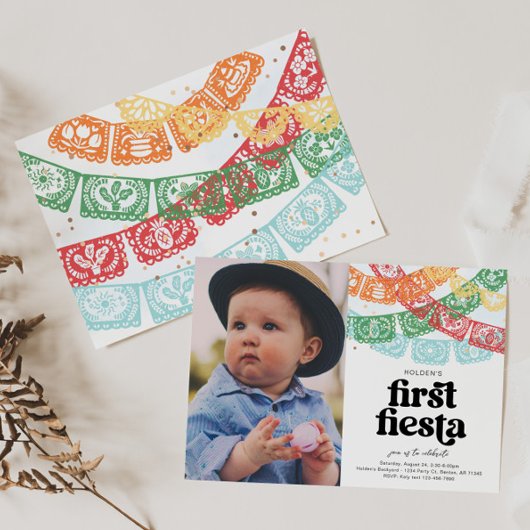 フォトファーストフィエスタ誕生日招待状 招待状