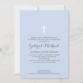 フォトファーストホリーコミュニオンラブリータイプブルー 招待状 (裏面)