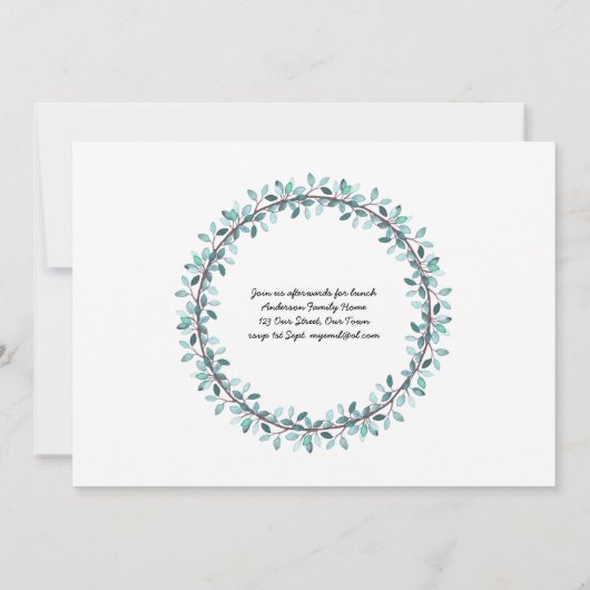 フォトファースト聖餐式招待状少年クラシックたち 招待状 (裏面)