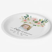 フォトファースト誕生日紙プレート ペーパープレート (アングル)