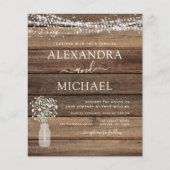 フォトファームハウス素朴ライト結婚式招待状 (正面)