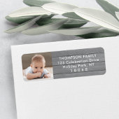 フォトファームハモダンウスグレーウッド差出人住所 ラベル