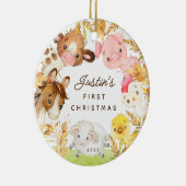 フォトファームフレンズベビーの初めてのクリスマス セラミックオーナメント (右)