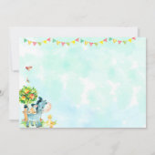 フォトファーム誕生日招待ファームアニマルズ招待状 招待状 (裏面)