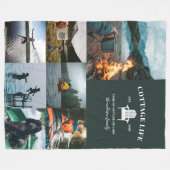 フォトファ数々のミリー写真  フリースブランケット (正面(横))