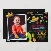 フォトフィエスタ招待フィエスタ誕生日の招待 招待状 (正面/裏面)