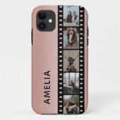 フォトフィルムストフェイクリップピグラデーションンクパーソナライズされた  Case-Mate iPhoneケース (裏面)