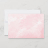 フォトフェアリーファースト・ガールの1歳の誕生日 サンキューカード (裏面)