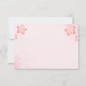 フォトフェアリーファースト・ガールの1歳の誕生日 サンキューカード (裏面)