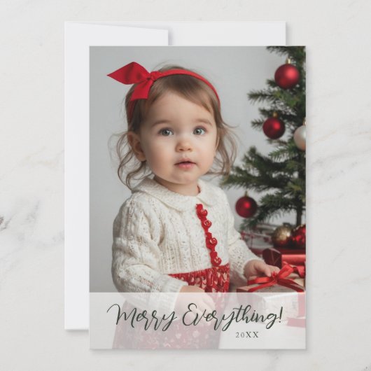 フォトフェスティバルクリスマスグリーン シーズンカード (正面)