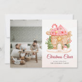 フォトフェスティバルジンジャーブレッドハウスクリスマス シーズンカード (正面)