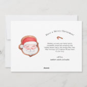 フォトフェスティバルジンジャーブレッドハウスクリスマス シーズンカード (裏面)