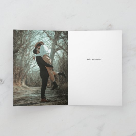 フォトフェリズアニヴェサリオ誕生日カード カード (内部)