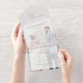 フォトフォイルをすべて1つの結婚式招待状に追加 オールインワン招待状 (切り取り部)