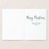 フォトフォイルカスタム宗教クリスマスカードなし 箔カード (内部)