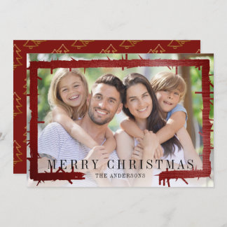 フォトフォイルフレームメリークリスマス シーズンカード
