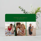 フォトフォイル数々のプレスモダンフォトカード 箔シーズンカード (立ち正面)