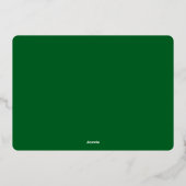 フォトフォイル数々のプレスモダンフォトカード 箔シーズンカード (裏面)