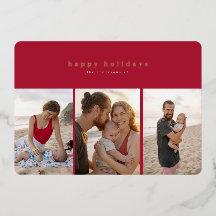 フォトフォイル数々のプレスモダンフォトカード