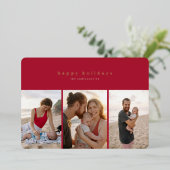 フォトフォイル数々のプレスモダンフォトカード 箔シーズンカード (立ち正面)