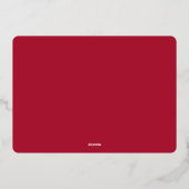 フォトフォイル数々のプレスモダンフォトカード 箔シーズンカード (裏面)