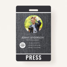 フォトフォトグラファーのプレスバッジ