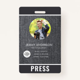 フォトフォトグラファーのプレスバッジ バッジ