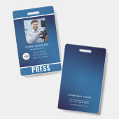 フォトフォトグラファーのプレスバッジ バッジ (正面&裏面)