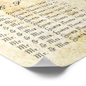 フォトフォレストのツリーフローラシーティンググラフ ポスター (角)