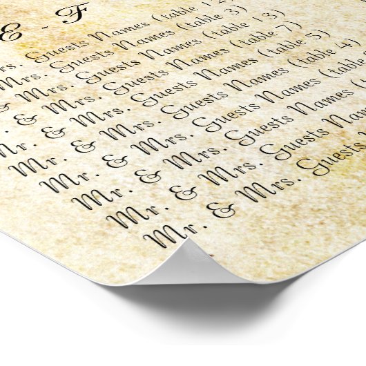 フォトフォレストのツリーフローラシーティンググラフ ポスター (角)