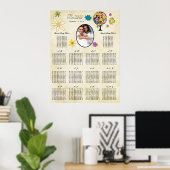 フォトフォレストのツリーフローラシーティンググラフ ポスター (ホームオフィス)