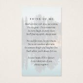 フォトフォレスト記念祈りの言葉カード (裏面)