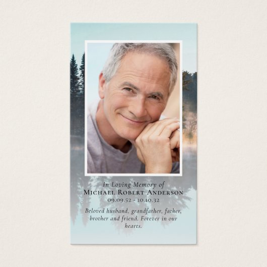 フォトフォレスト記念祈りの言葉カード (正面)