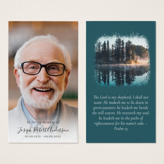 フォトフォレスト記念祈りの言葉カード (正面&裏面)