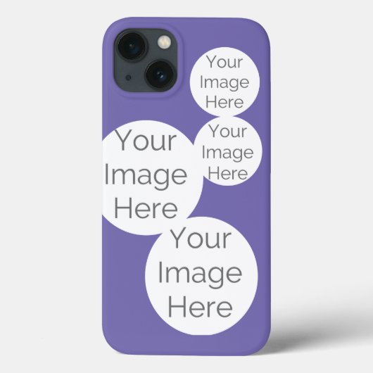 フォトフォンケースの紫色の作成 Case-Mate iPhoneケース (裏面)