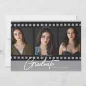 フォトフモダンィルムフレーム卒業発表 招待状 (正面)