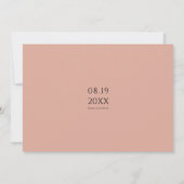 フォトフモダンパーソナライズされたラッサンキューカード サンキューカード (裏面)