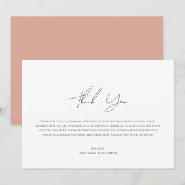 フォトフモダンパーソナライズされたラッサンキューカード サンキューカード