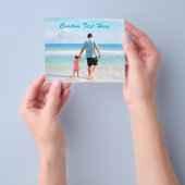 フォトフライヤーとカスタム文字 チラシ (手)