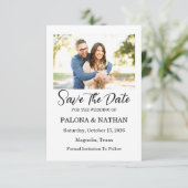 フォトフラット日付カードを保存 セーブザデート (スタンド正面)