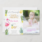 フォトフラミンゴ招待状 | Pineapple招待状 招待状 (正面)
