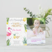 フォトフラミンゴ招待状 | Pineapple招待状 招待状 (スタンド正面)