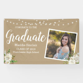 フォトフラワーストリングライツタン卒業 横断幕