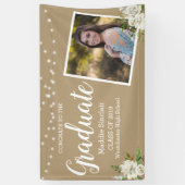 フォトフラワーストリングライツタン卒業 横断幕 (縦)