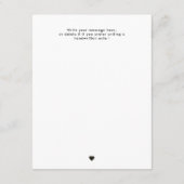 フォトフラワーモダンガール提案カード (裏面)