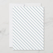 フォトフレモダンームティール（緑がかった色）ブルー卒業 案内状 (裏面)