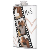 フォトフレンズカップルBFFトレンディー映画ミニマリスト フラスク (左)