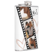 フォトフレンズカップルBFFトレンディー映画ミニマリスト フラスク (右)